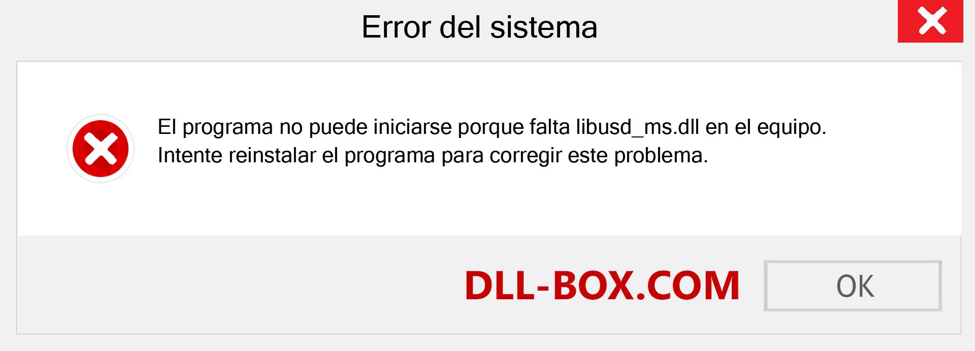 ¿Falta el archivo libusd_ms.dll ?. Descargar para Windows 7, 8, 10 - Corregir libusd_ms dll Missing Error en Windows, fotos, imágenes